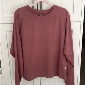 Women's crew neck top. Very soft fabric. Not pink. Heathered Sedona Brown.